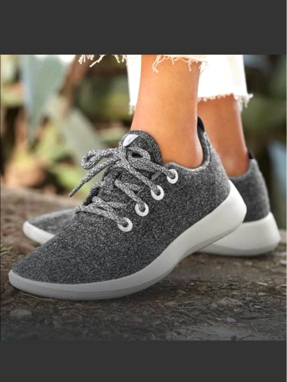 ALLBIRDS WOMENS WOOL RUNNERS HEATHERED NATURAL GRAY MERINO COMFORT SHOES NEW Sz6